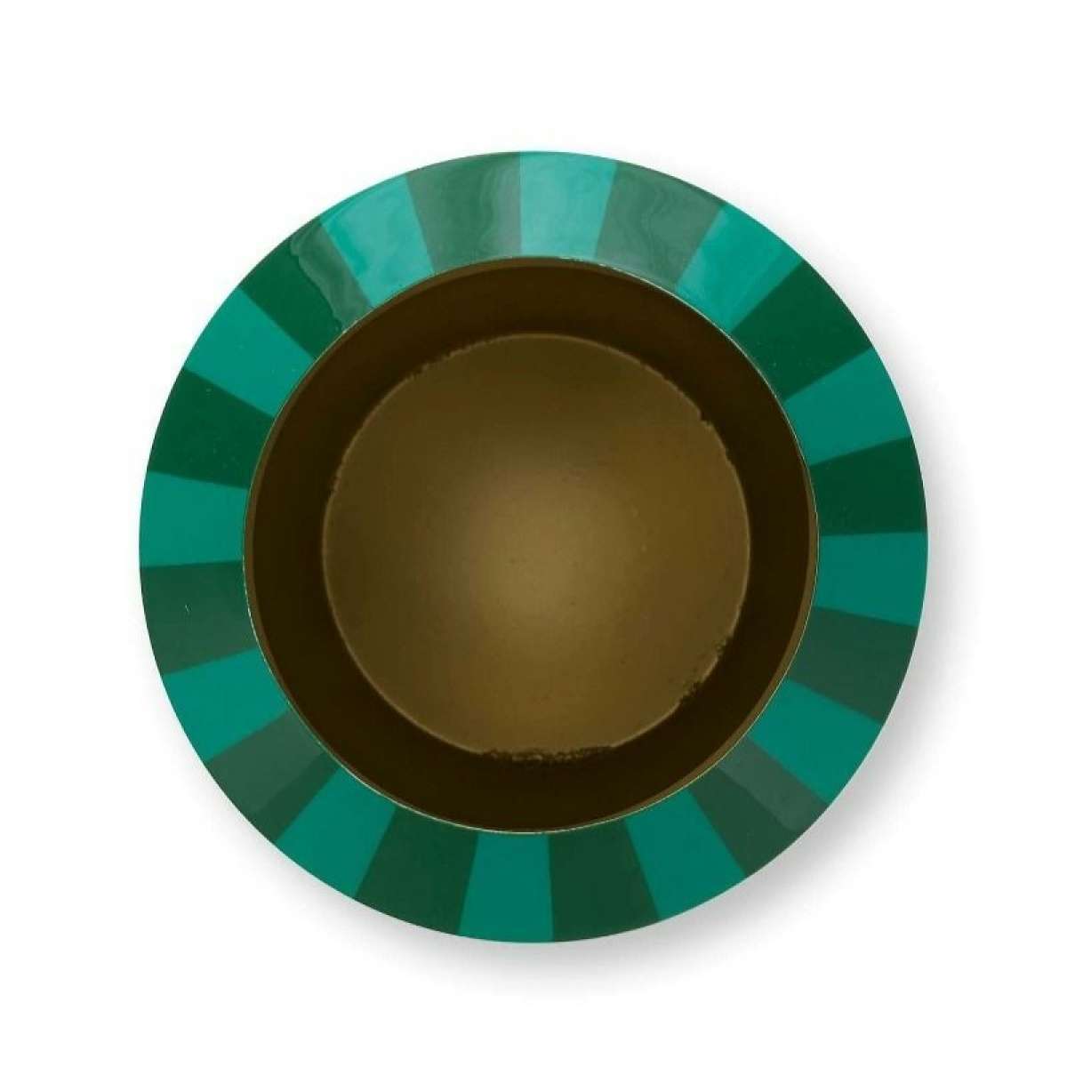 Immagine del prodotto Vaso Metal Stripes Green 24x29 cm | Pip Studio Amsterdam