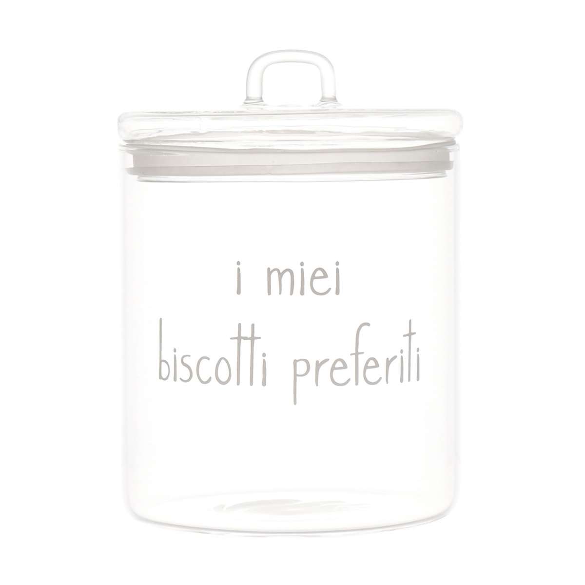 Immagine del prodotto Barattolo in vetro borosilicato I Miei Biscotti Preferiti ø15 cm | Simple Day