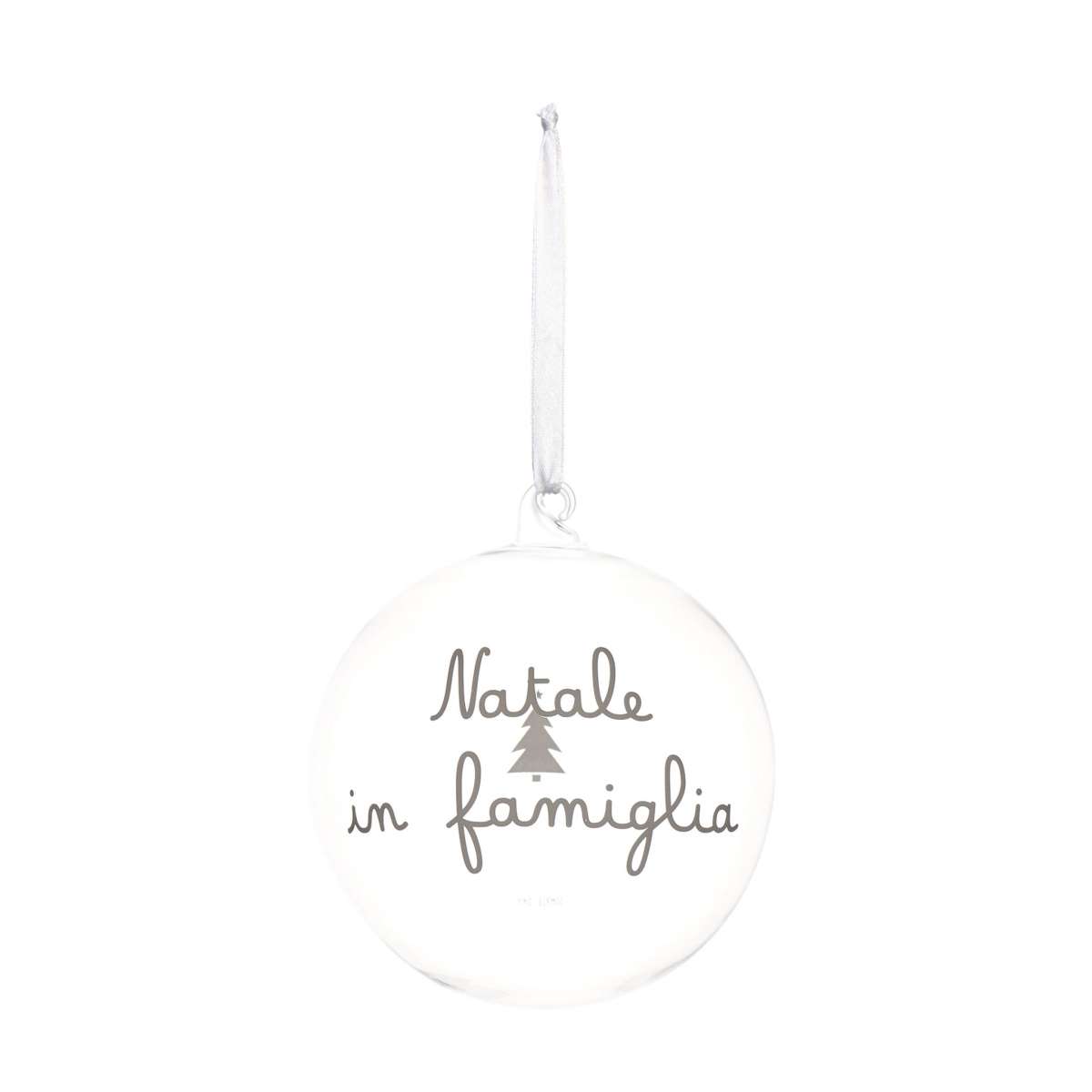 Immagine del prodotto Pallina in Vetro decoro Natale in Famiglia  15 cm | Simple Day