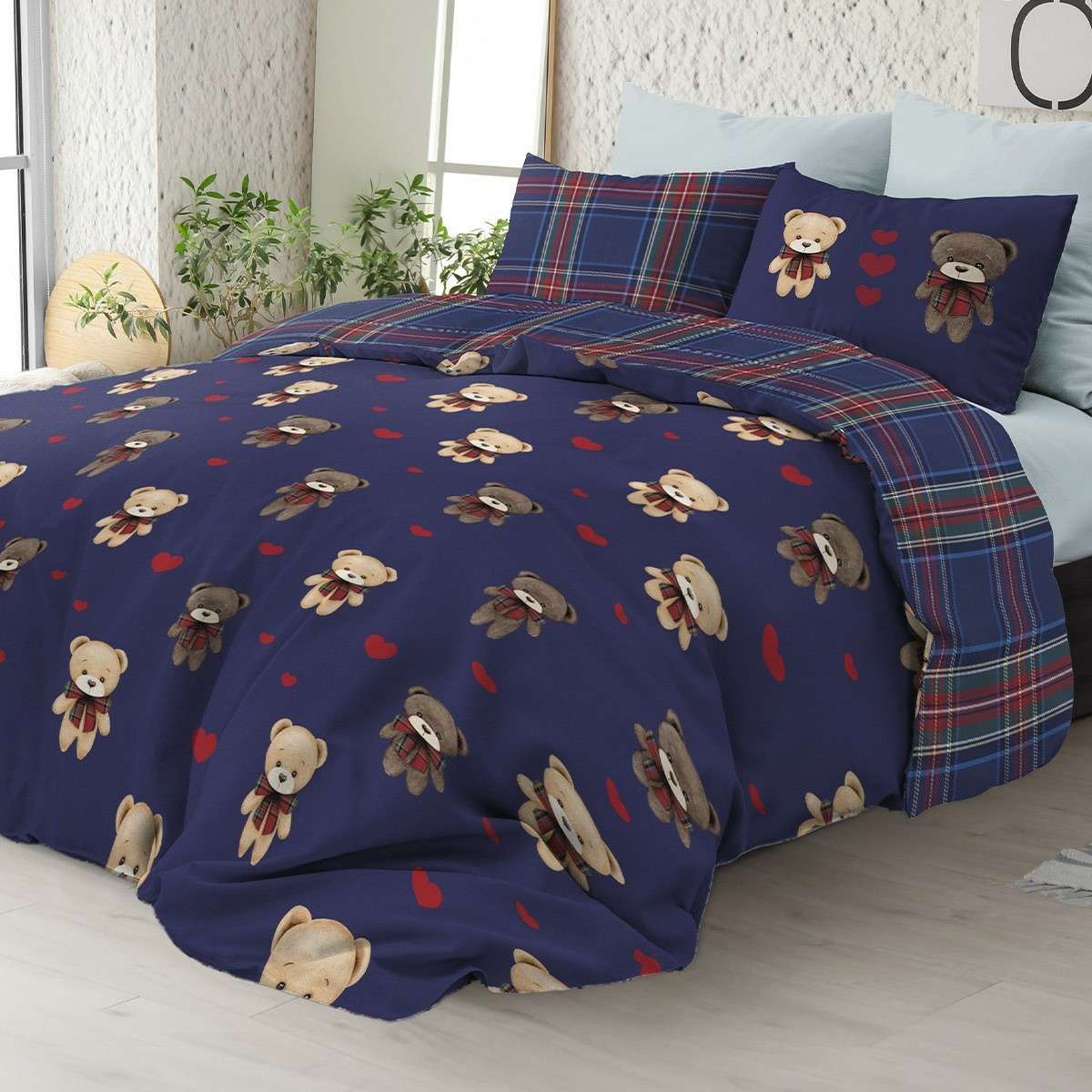 Immagine del prodotto Copripiumino Piazza e Mezza Orsacchiotti in 100% Cotone Daunex - 2 Colori | Daunex