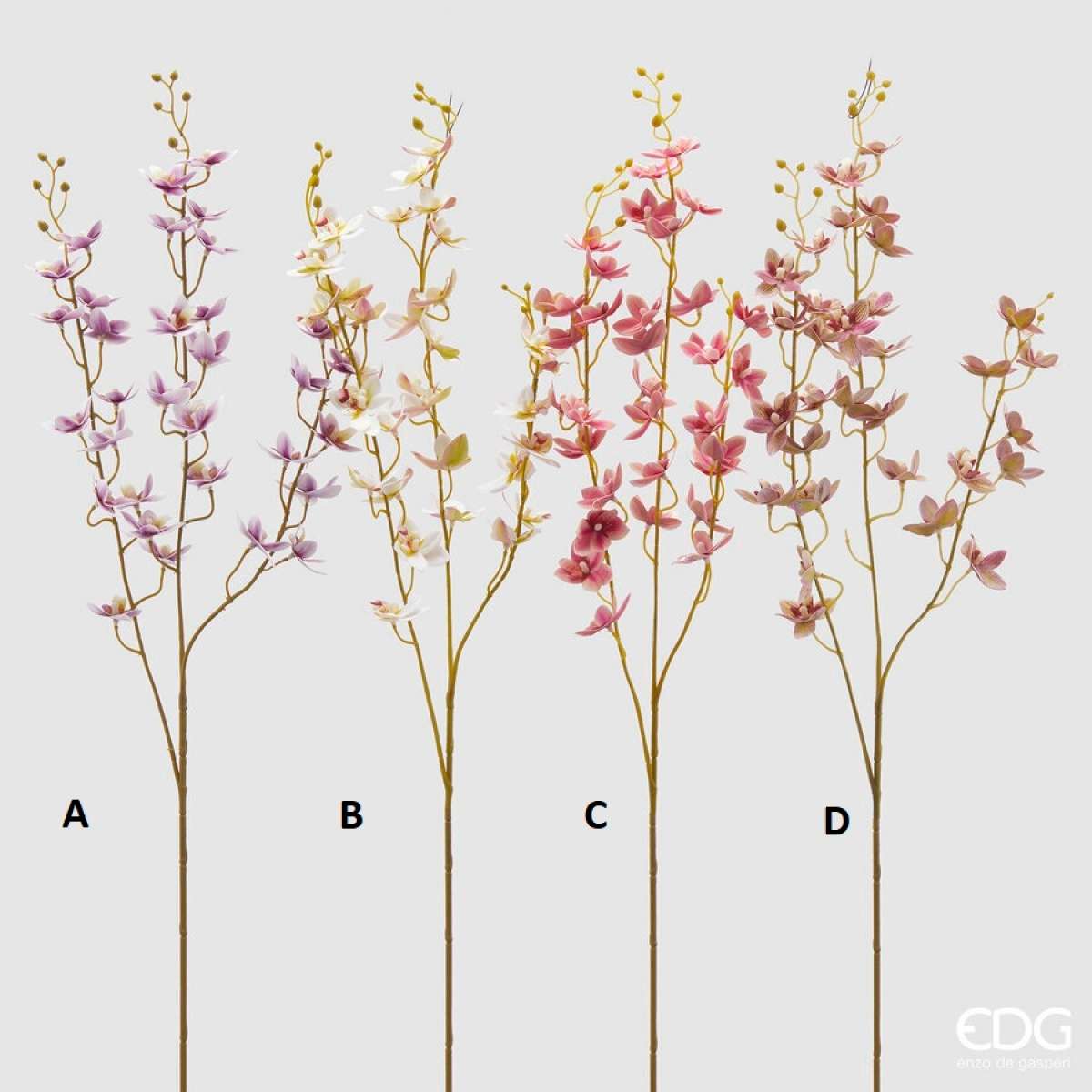 Immagine del prodotto Ramo Orchidea Oncidium mini artificiale h 90 cm- 4 Colori | EDG Enzo De Gasperi