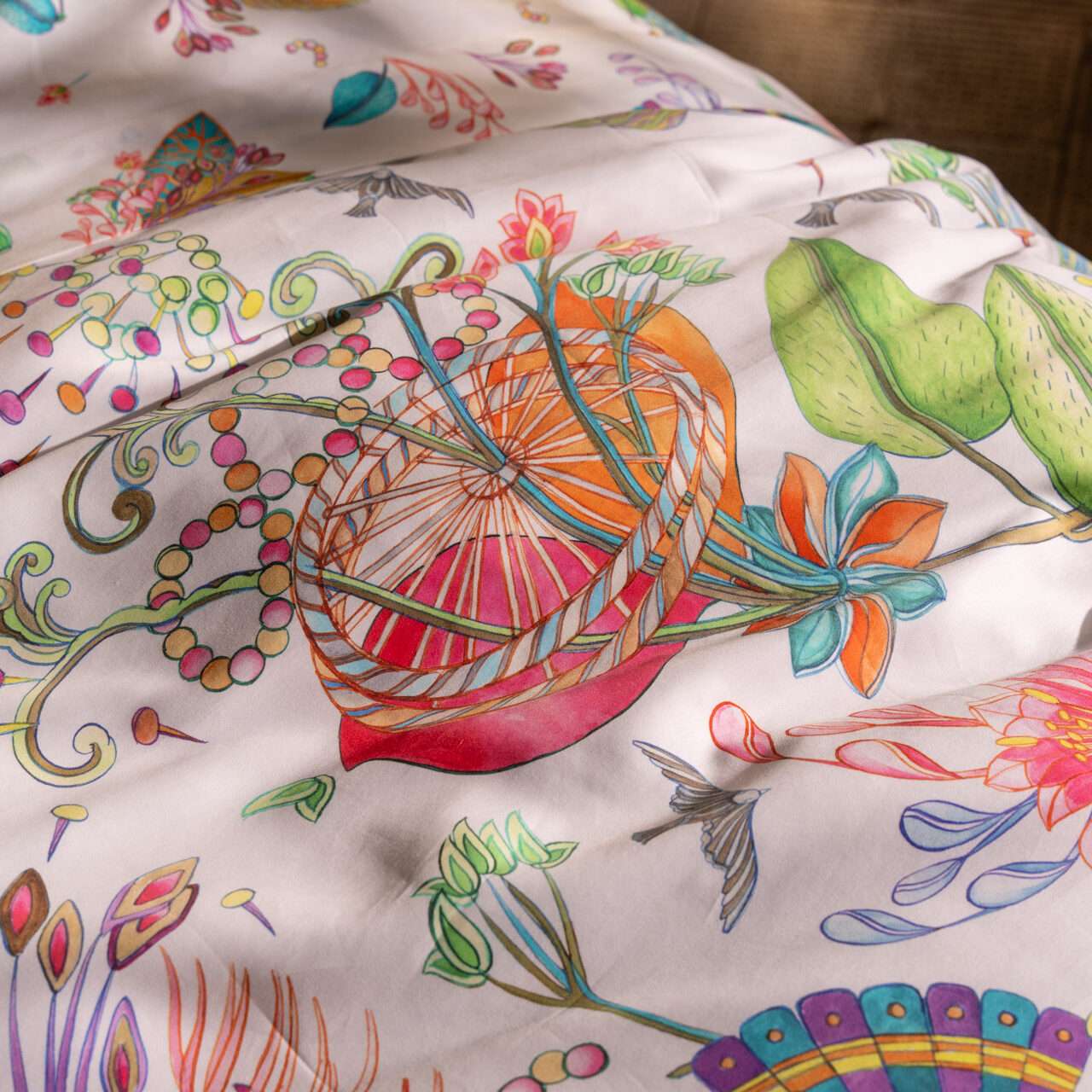 Immagine del prodotto Completo Letto Matrimoniale Frida in Raso di Cotone | Tessitura Toscana Telerie