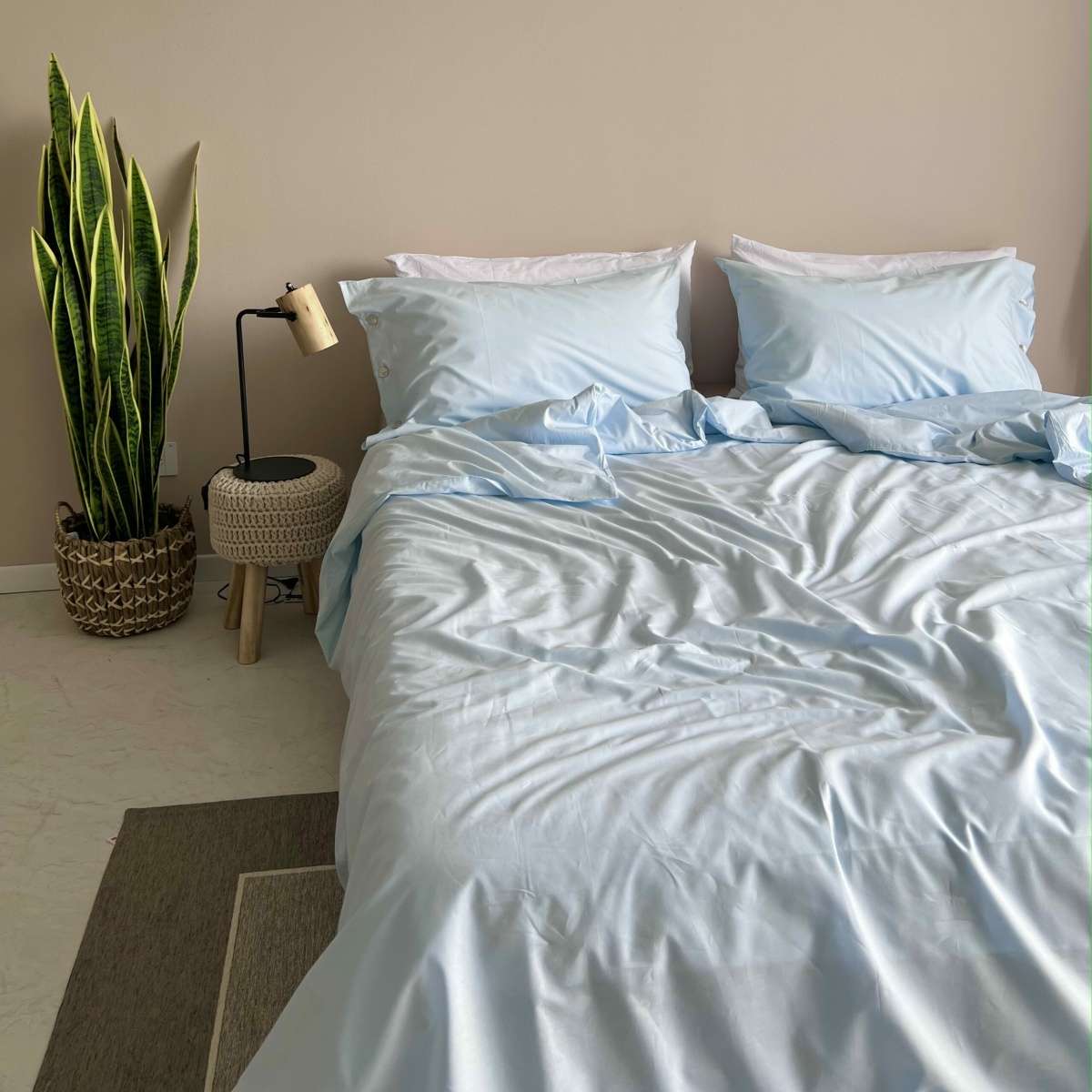 Immagine del prodotto Completo Letto Pelle Ovo Matrimoniale in Tela di Cotone Pregiata (9 colori | Govina Biancheria per la Casa