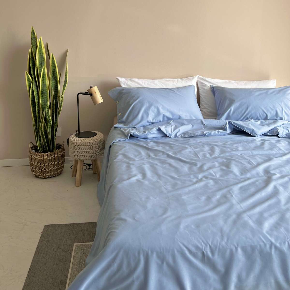Immagine del prodotto Completo Letto Pelle Ovo Matrimoniale in Tela di Cotone Pregiata (9 colori | Govina Biancheria per la Casa