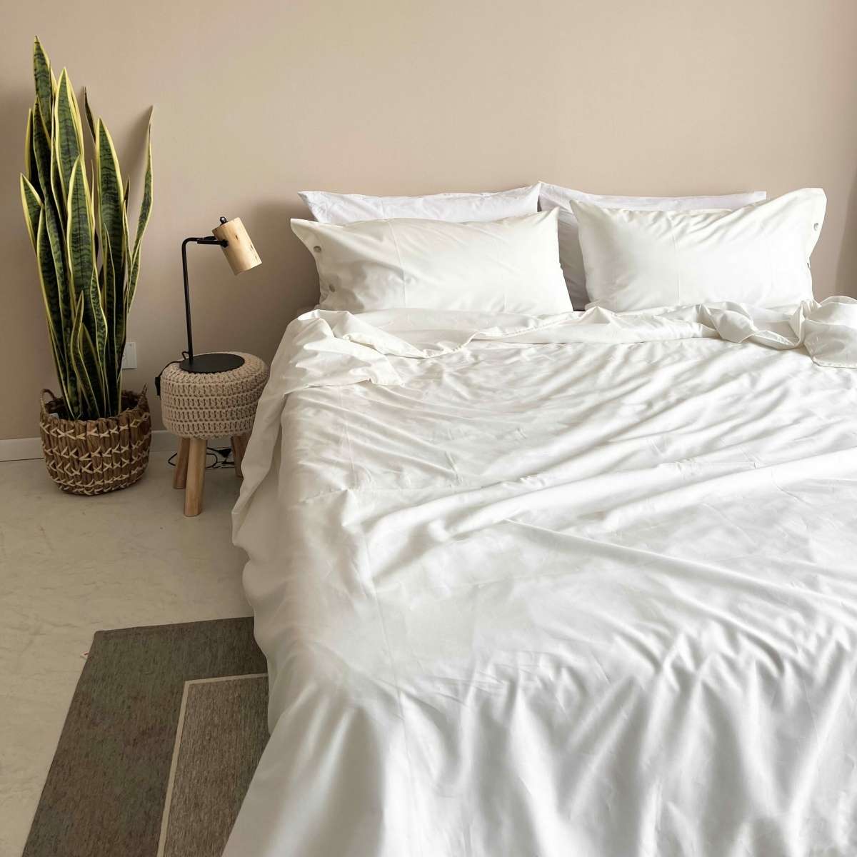 Immagine del prodotto Completo Letto Pelle Ovo Matrimoniale in Tela di Cotone Pregiata (9 colori | Govina Biancheria per la Casa