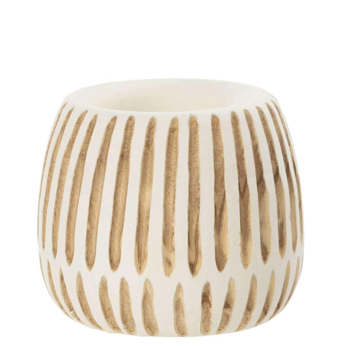 Immagine del prodotto Vaso Ying Rotondo Legno Bianco - 2 Misure | Jolipa