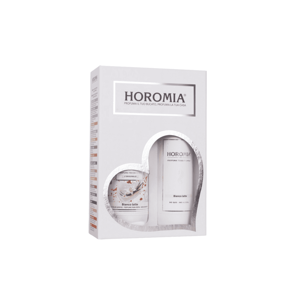 Immagine del prodotto Set Profumatore Bucato + Deotessuti Bianco Latte | Horomia