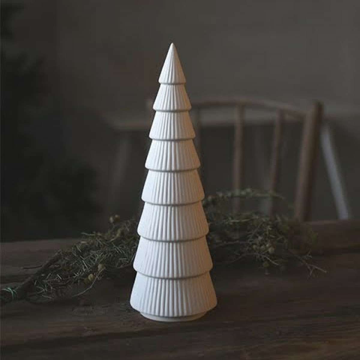 Immagine variante L - Albero di Natale Gransund in Ceramica opaca Bianca (4 misure) | Storefactory