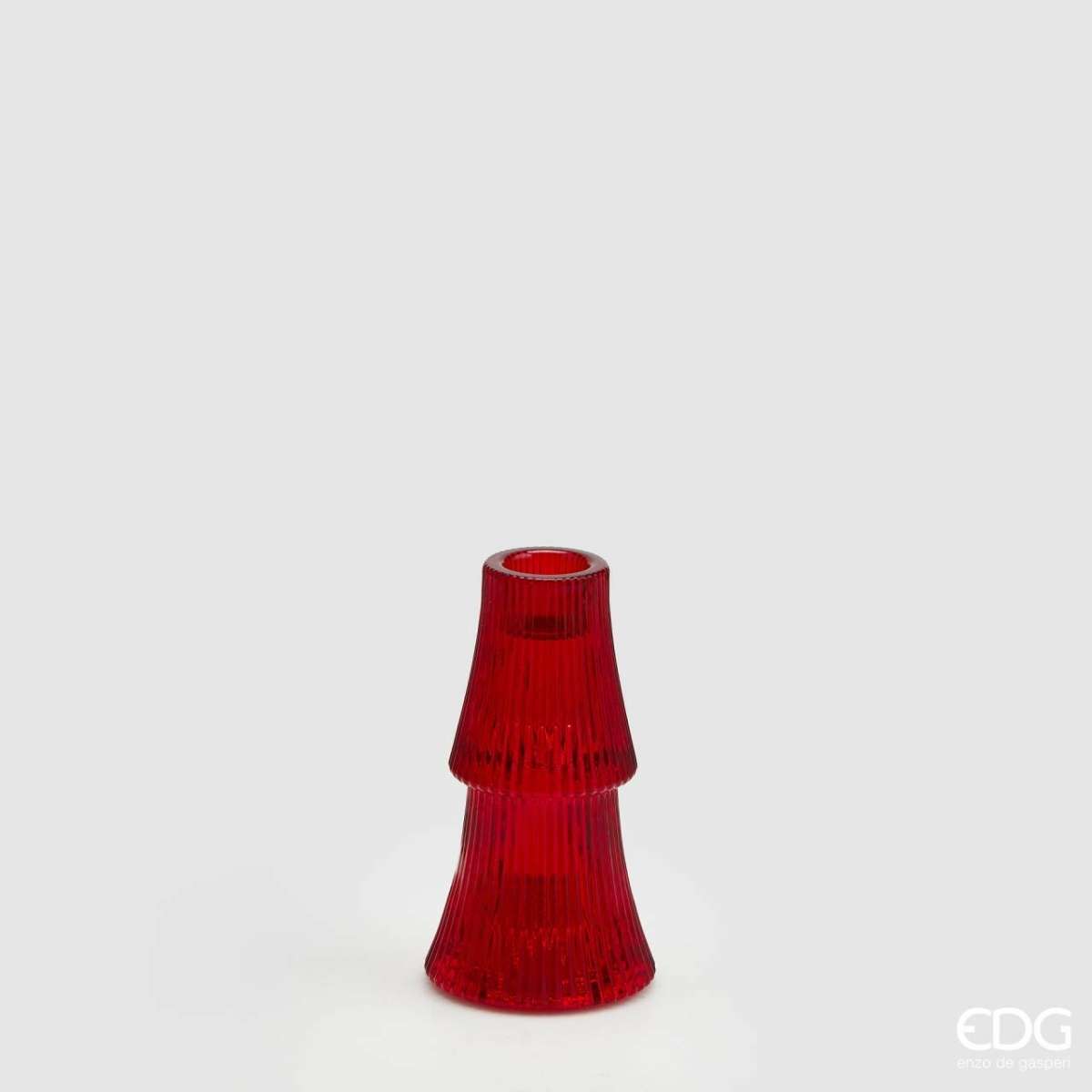 Immagine del prodotto Portacandela in Vetro Pino Strati h12x6 cm (2 colori) | EDG Enzo De Gasperi