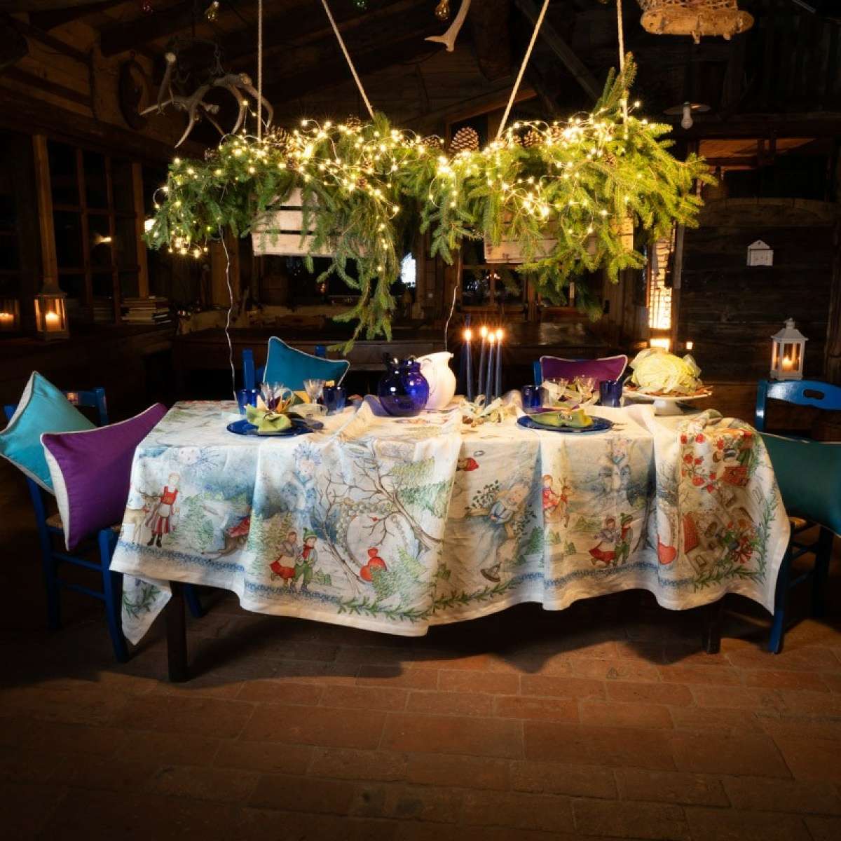 Immagine variante 170x270 cm - Tovaglia Rettangolare Elsa in 100% Lino | Tessitura Toscana Telerie