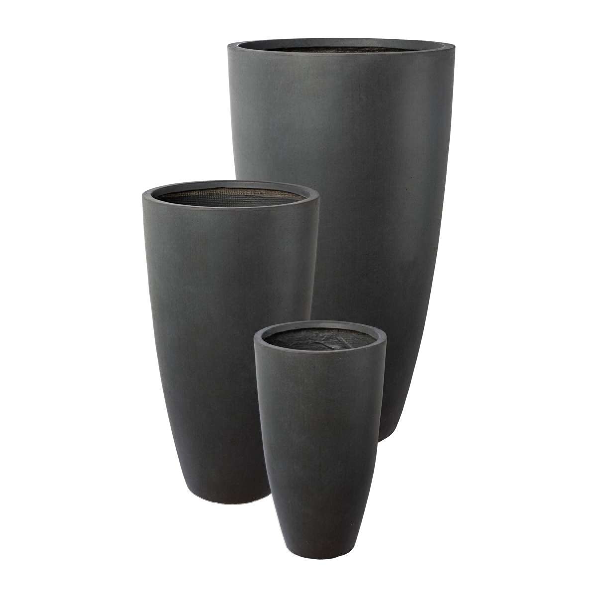 Immagine del prodotto Vaso Fibre Antracite - 3 Misure | Gasper since 1965