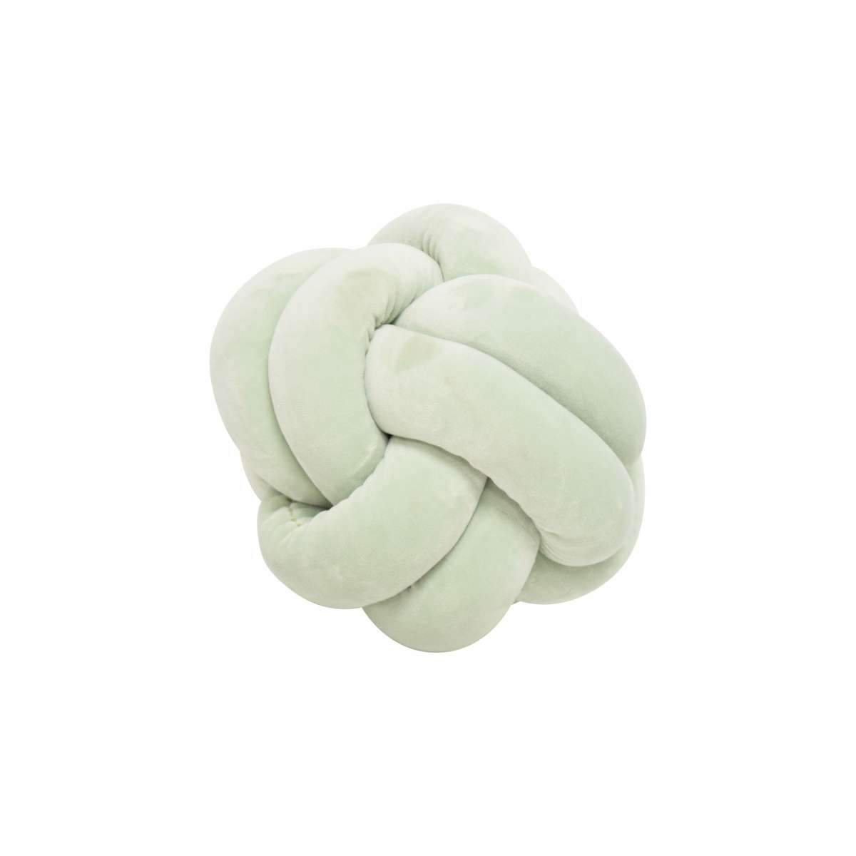 Immagine variante S - Cuscino Gomitolo di Lana Effetto Vellluto (2 Misure) SALVIA | Concord Home & Interior