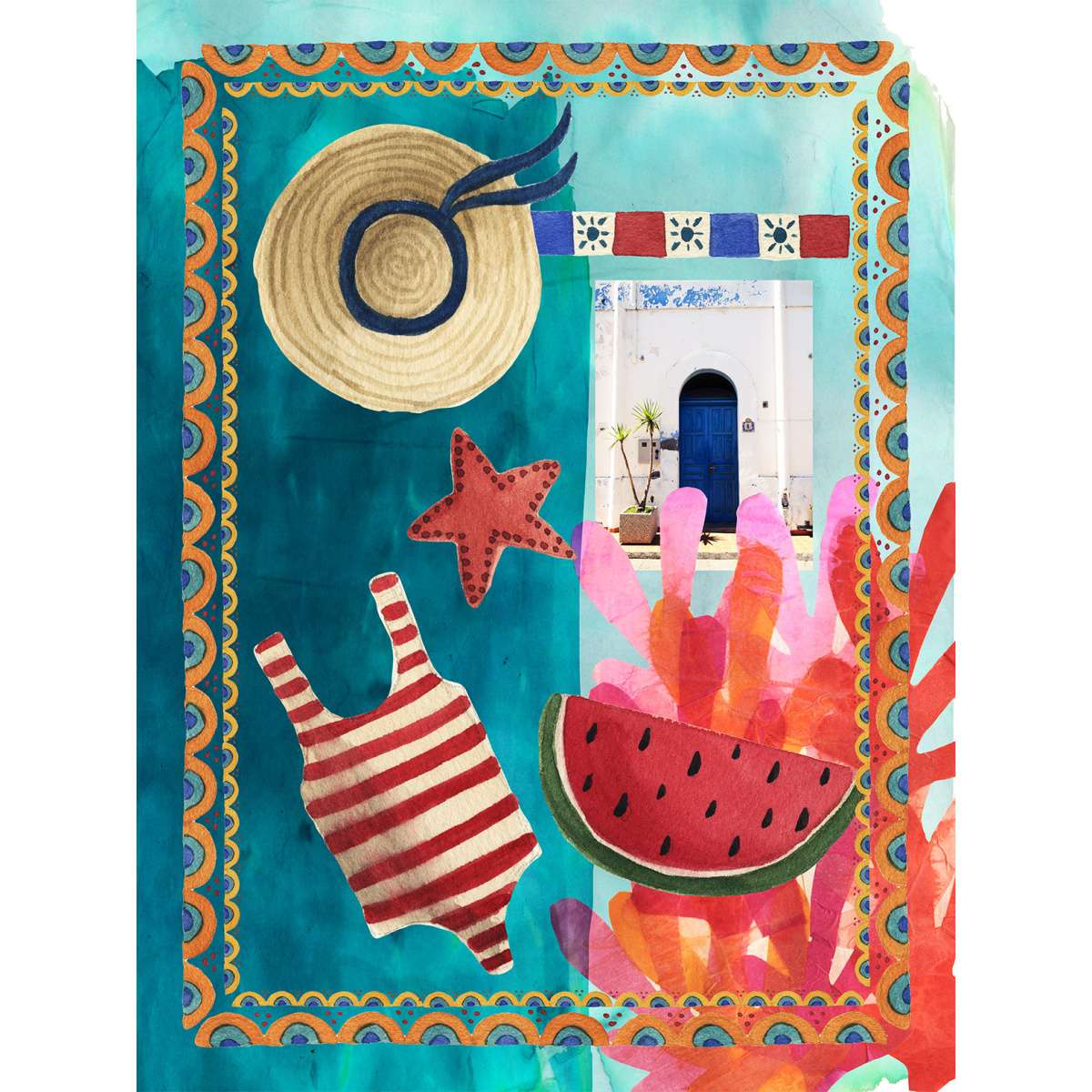 Immagine variante 2 - Strofinaccio in Lino - Collage - 2 Varianti | The NapKing