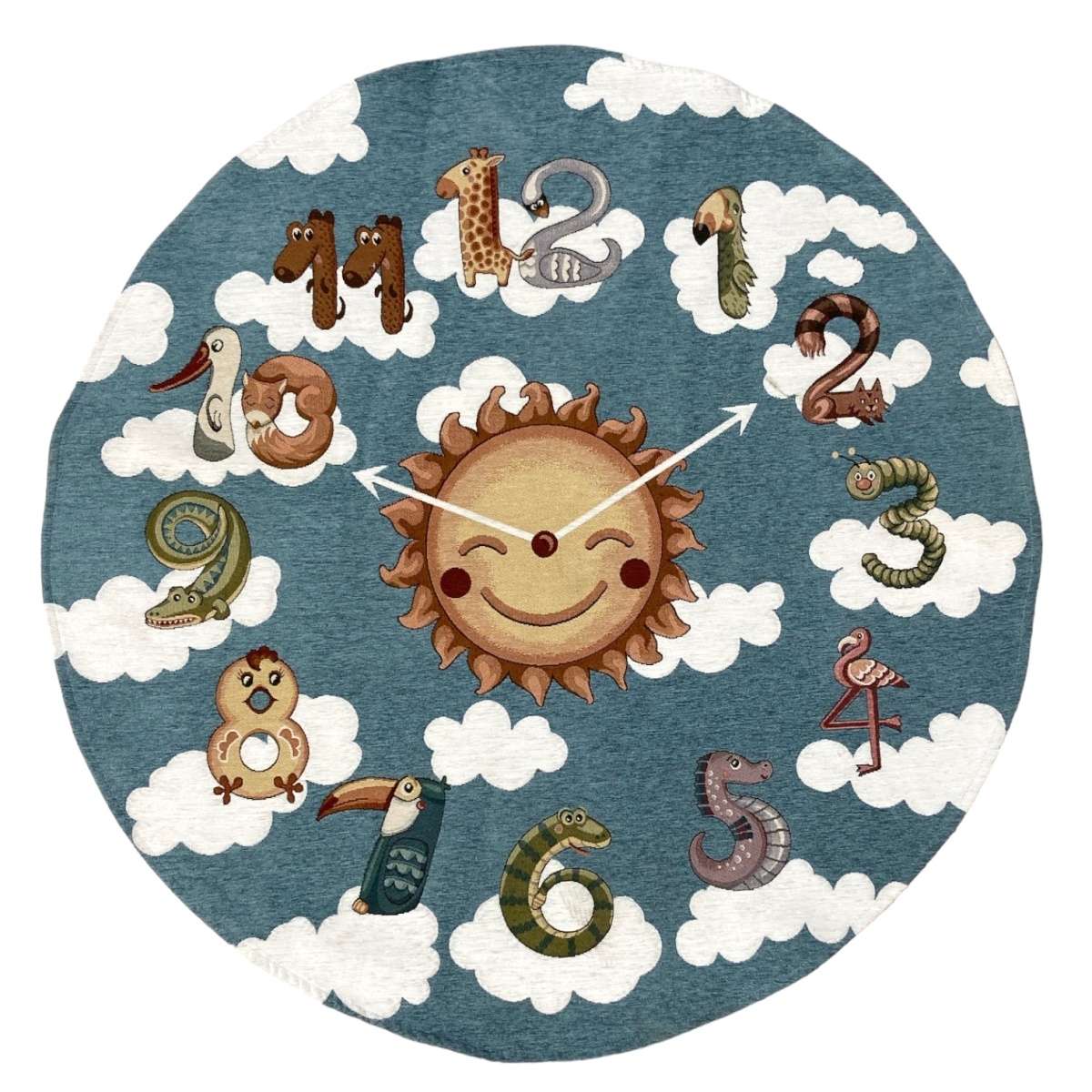 Immagine del prodotto Tappeto Rotondo Orologio 140 cm Antiscivolo e Lavabile in Lavatrice (3 Colo | Pietro Zanetti Home